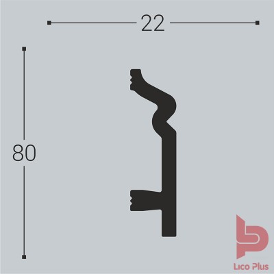 Купить Плинтус Bello Deco XPS П2, 80х22, 2000 мм. Фотографии, цена, характеристики