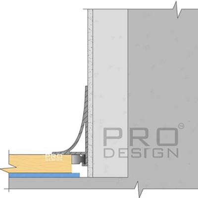 Купить Плинтус Pro Design Corner L 584 Анодированный 2700 мм. Фотографии, цена, характеристики