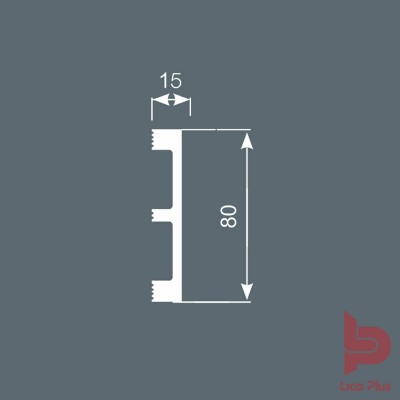 Плинтус Cosca П048, 80х15, 2000мм. Фотографии, цена, характеристики